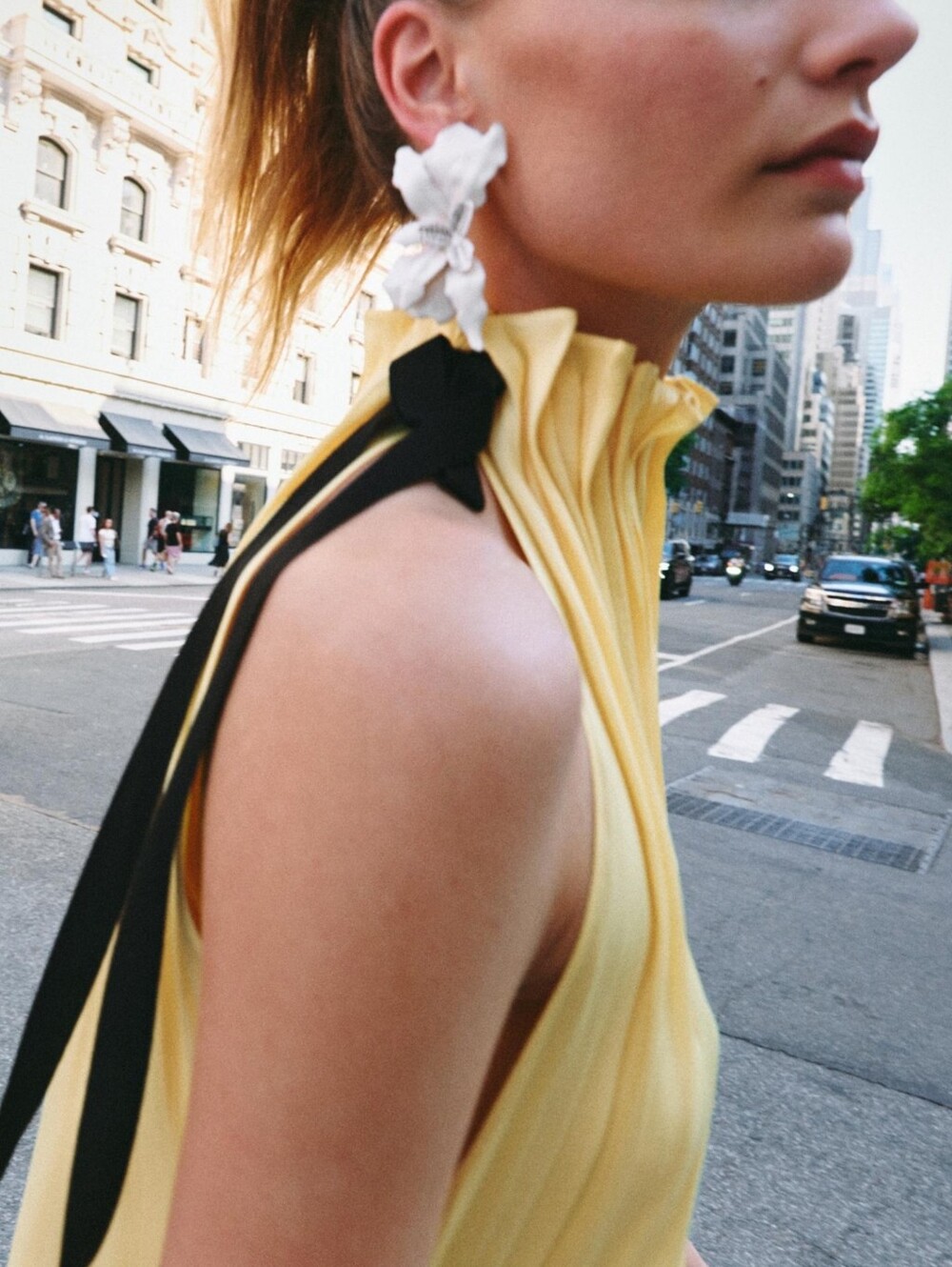 ZARA ZW COLLECTION SATIN EFFECT HALTER DRESS - Picture 5 of 10